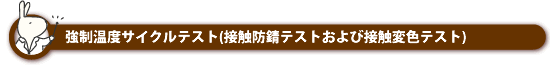 強制温度サイクルテスト(気相防錆テスト)